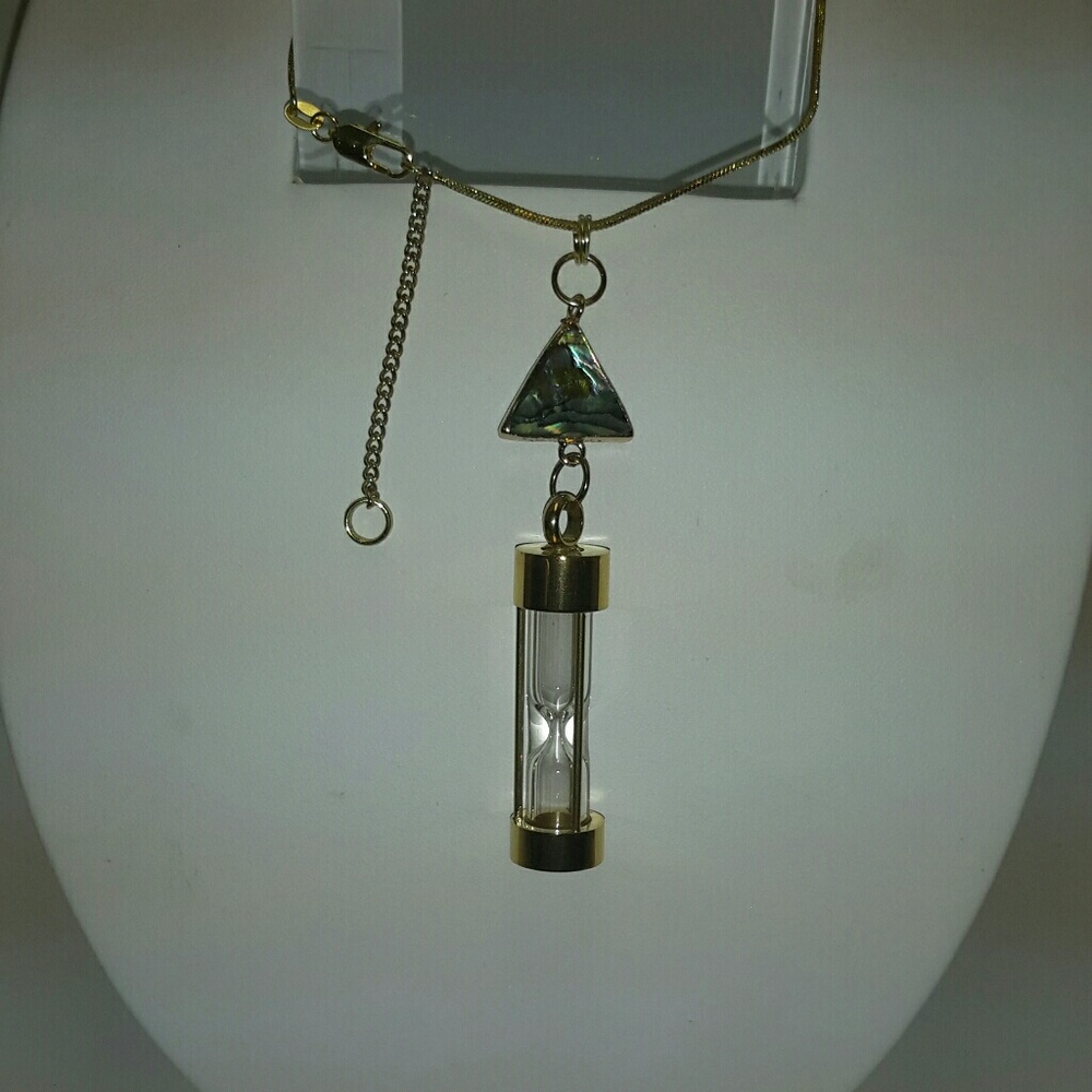 GOLD & ABALONE HOURGLASS KEEPSAKE